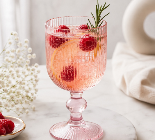 Set 6 Pahare cu Picior din Sticlă Premium