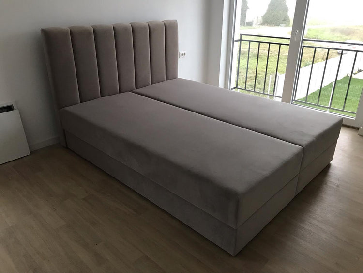 Pat boxspring Dragos 200x160 la comanda, livrare 4 saptamani