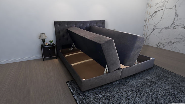 Pat boxspring Dragos 200x160 la comanda, livrare 4 saptamani