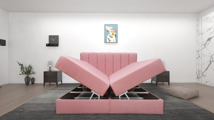 Pat boxspring Dragos 200x160 la comanda, livrare 4 saptamani