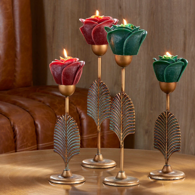 Lumanare trandafir burgundy