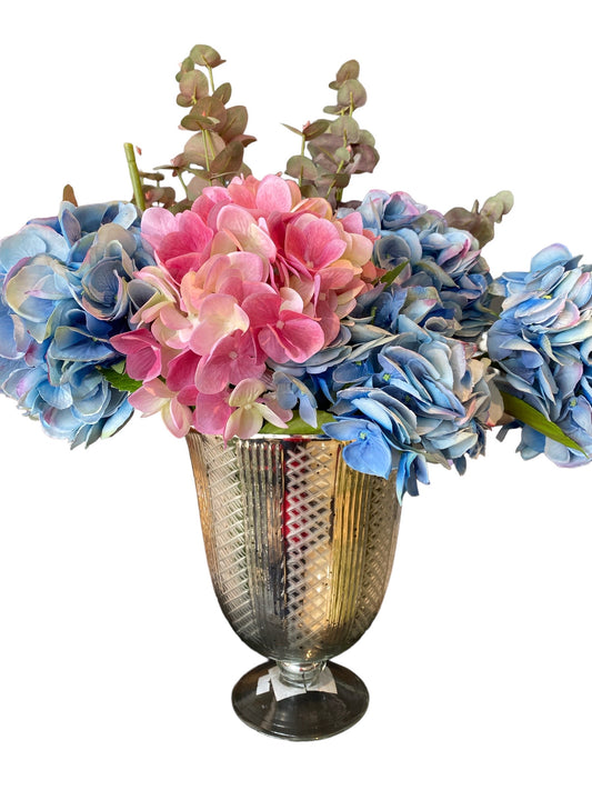 Vaza de sticla cu aspect antichizat