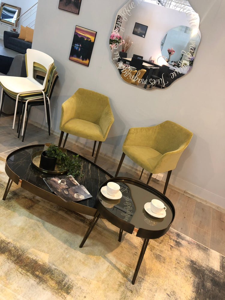 Set 2 masute cafea Lumiere brand Riflessi Italia