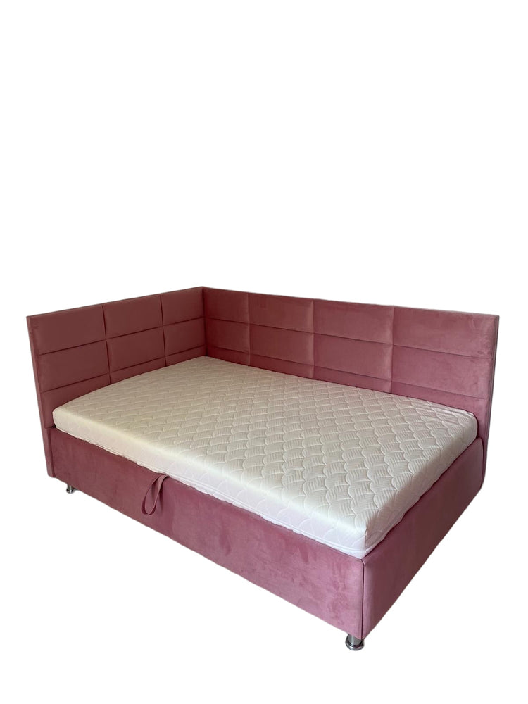 Pat tapitat de colt Cubic  la comanda, livrare 4-6 saptamani