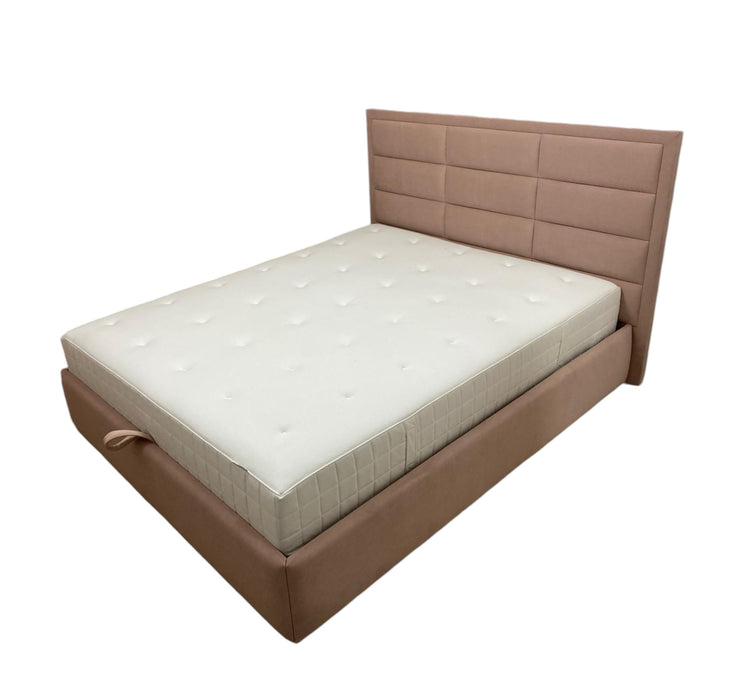 Pat tapitat Cubic cu rama, somiera rabatabila