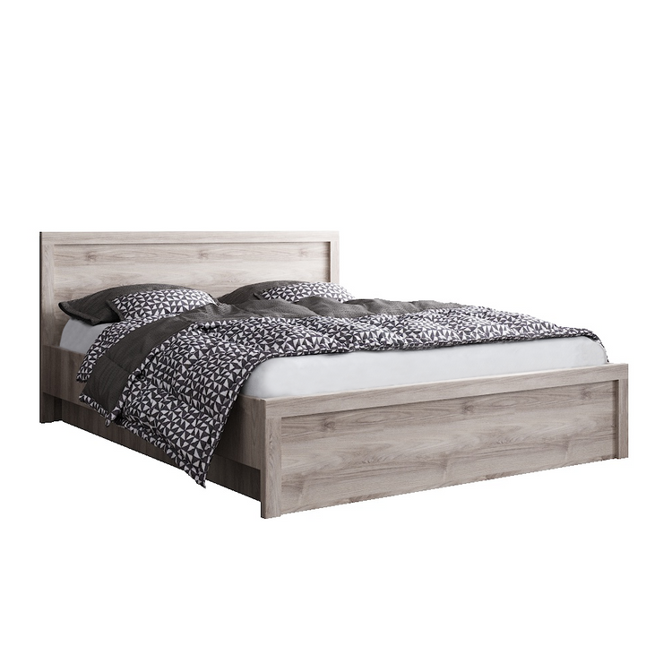 Pat cu lada de depozitare castan nairobi JESI, livrare 2-3 saptamani