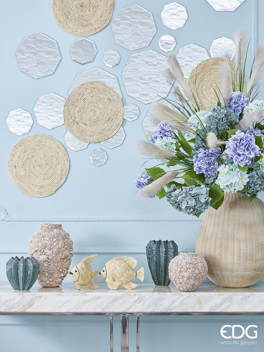 Vaza cu scoici H 20 cm