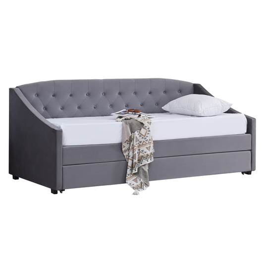 Pat extensibil tapitat gri ALODA