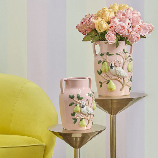 Vaza anfora pasari H 30 cm