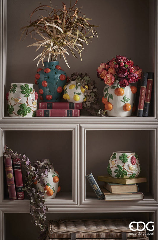 Vaza anfora struguri H 20 cm