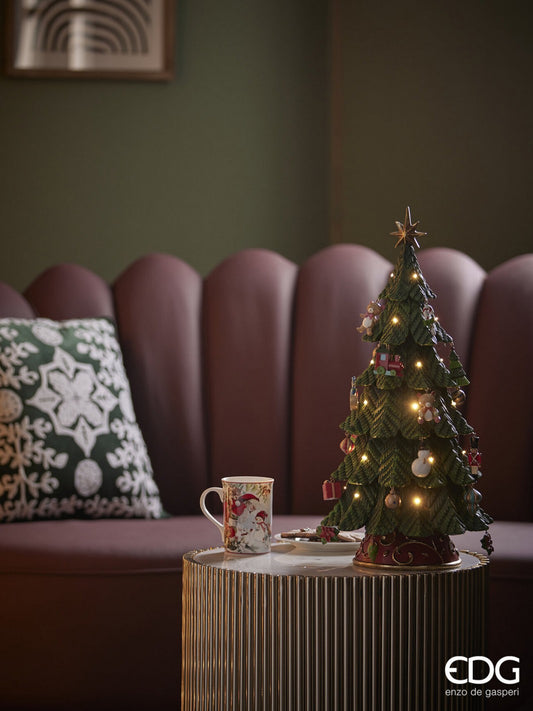 Set 2 cani de ceai din portelan -Mos Craciun