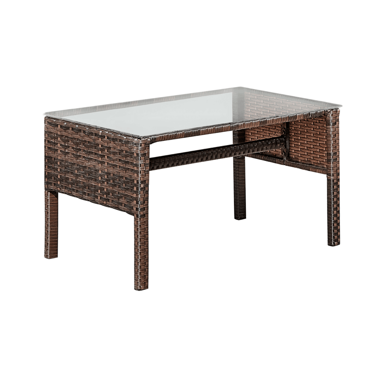 Set de grădină din ratan, 2 piese, maro / bej, FARIEL la comanda, livrare 2-3 saptamani