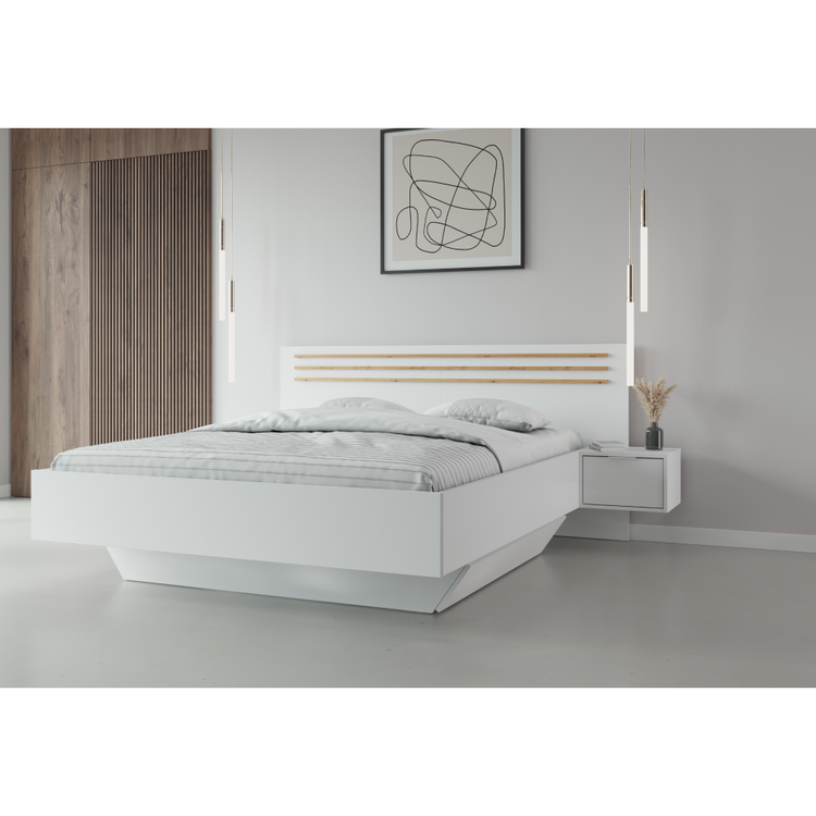 Pat dormitor Florens 200x160 cu noptiere