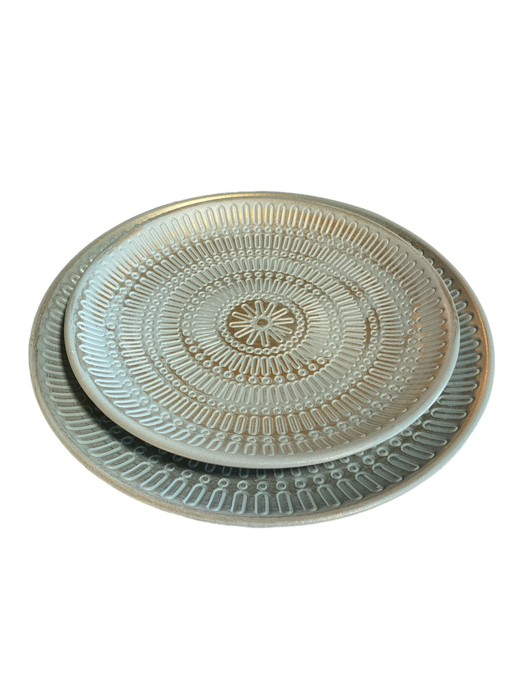 Set 2 platouri Mandala turcoaz