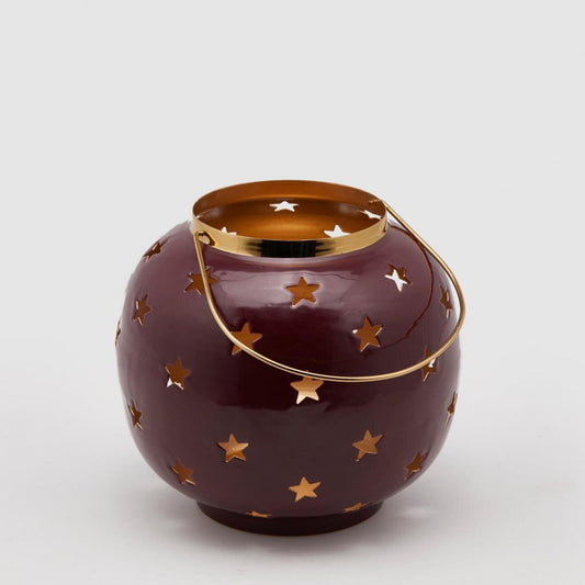 Felinar metalic cu stelute