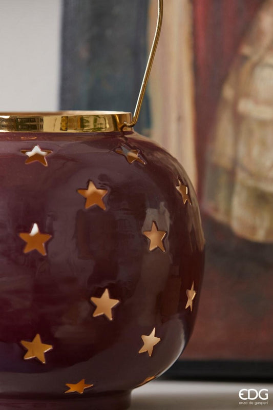 Felinar metalic cu stelute