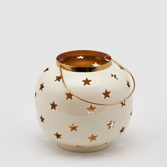 Felinar metalic cu stelute