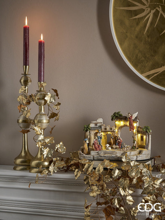 Sfesnic metalic cu sfere H 43 cm