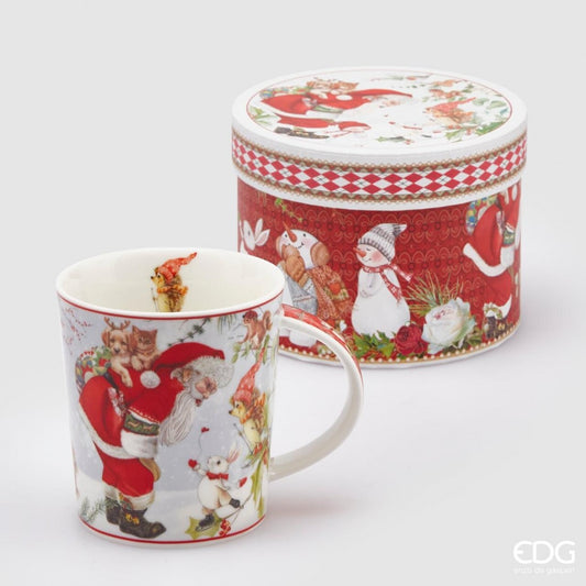 Cana ceramica Mos Craciun