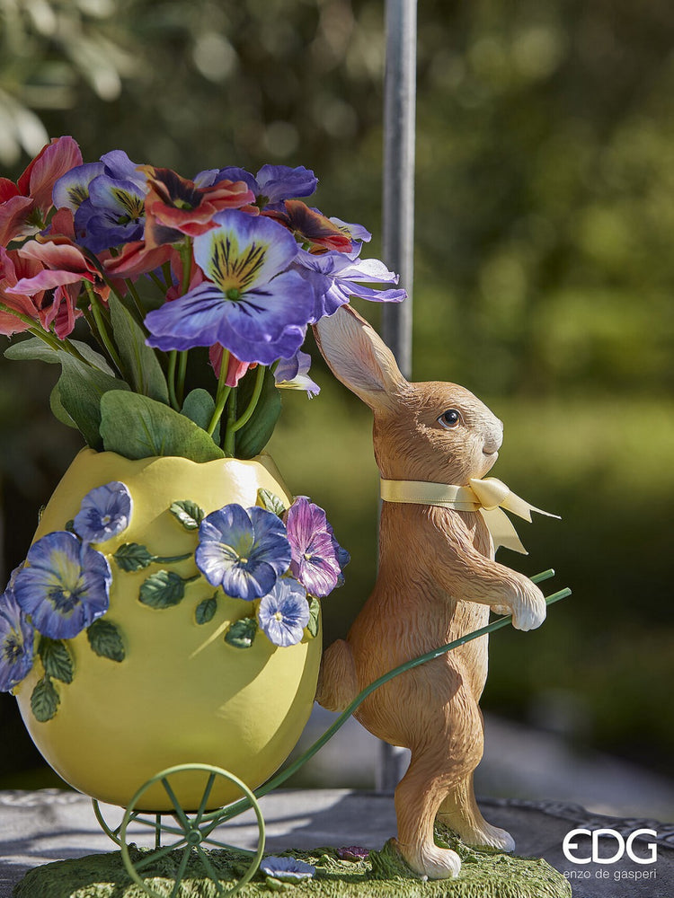 Vaza ceramica ou cu iepuras