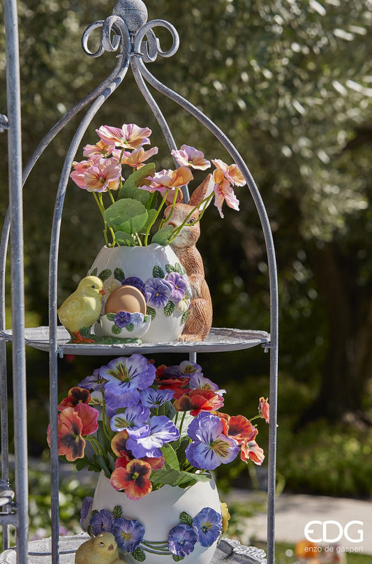 Vaza ceramica ou cu iepuras EDG