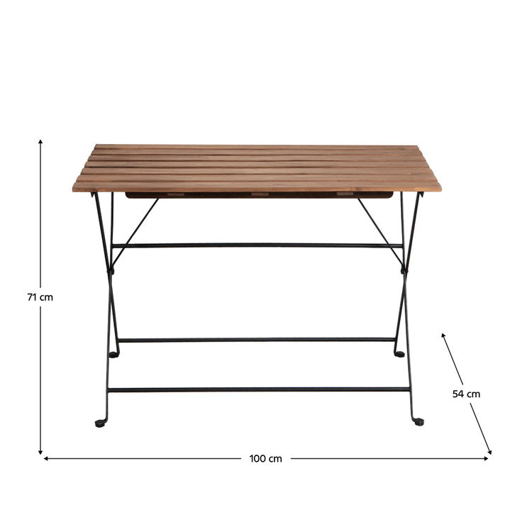 Set de grădină 1+4, acacia / negru, SEDAN TIP 2 la comanda, livrare 2-3 saptamani