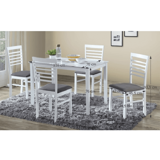 Set masa si 4 scaune BRISBO la comanda livrare in 2-3 saptamani