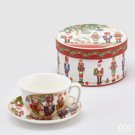 Cana de ceai ceramica cu farfurioara