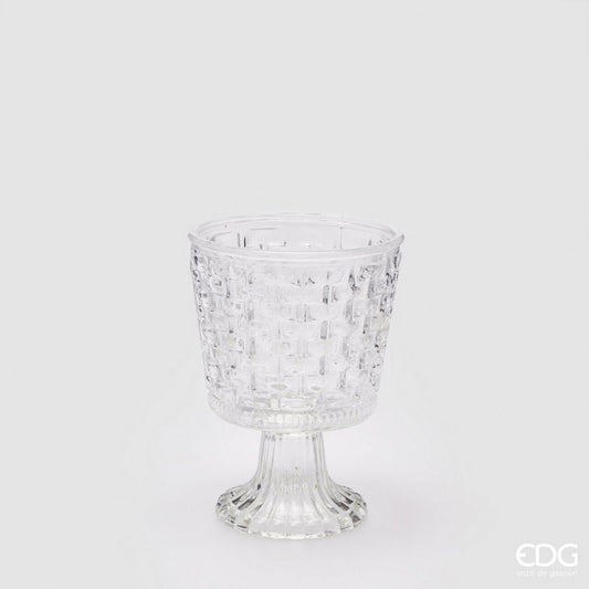 Vază Cupă din Sticlă 16 cm – Decorațiune Elegantă pentru Flori