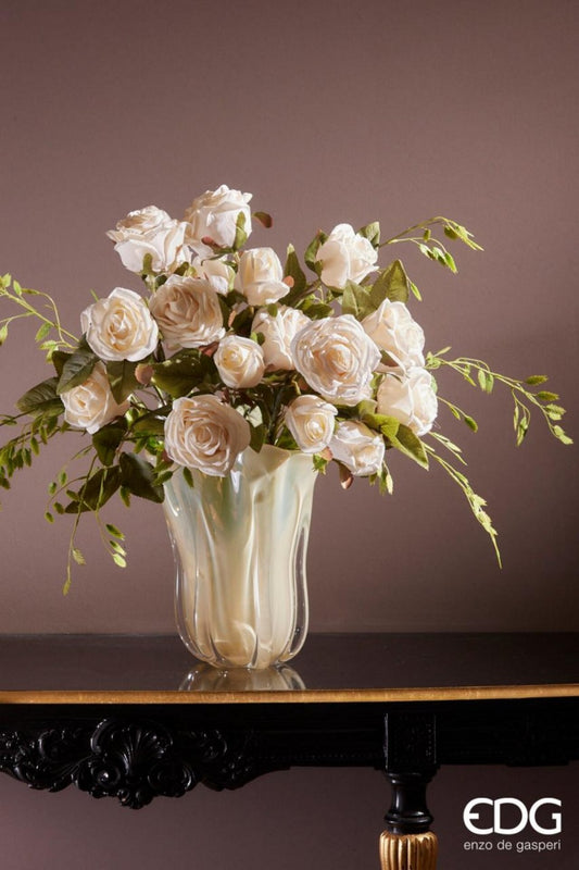 Vaza drapata sticla groasa