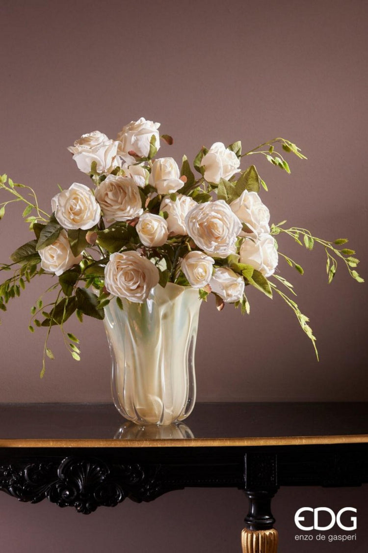 Vaza drapata sticla groasa