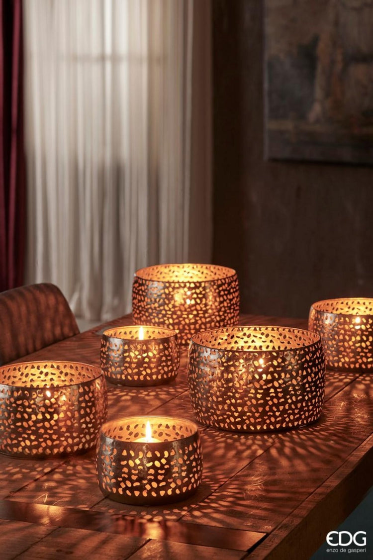 Set 3 vase metalice decorative