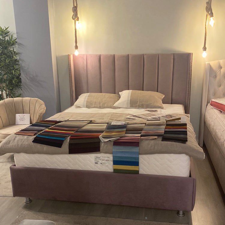 Pat tapitat Linea 200/160 la comanda, livrare 4-6 saptamani