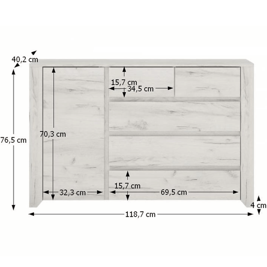Comoda dormitor Angel la comanda, livrare 2-3 saptamani