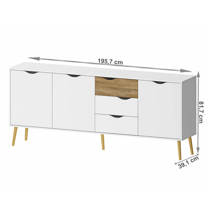 Comoda/servanta stil scandivav Oslo ,la comanda, livrare 2-3 saptamani