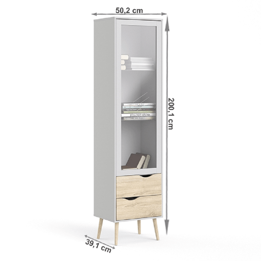 Vitrina stil scandinav Oslo la comanda, livrare 2-3 saptamani