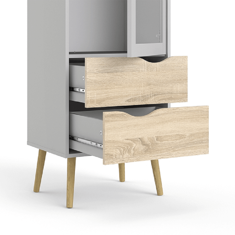 Vitrina stil scandinav Oslo la comanda, livrare 2-3 saptamani