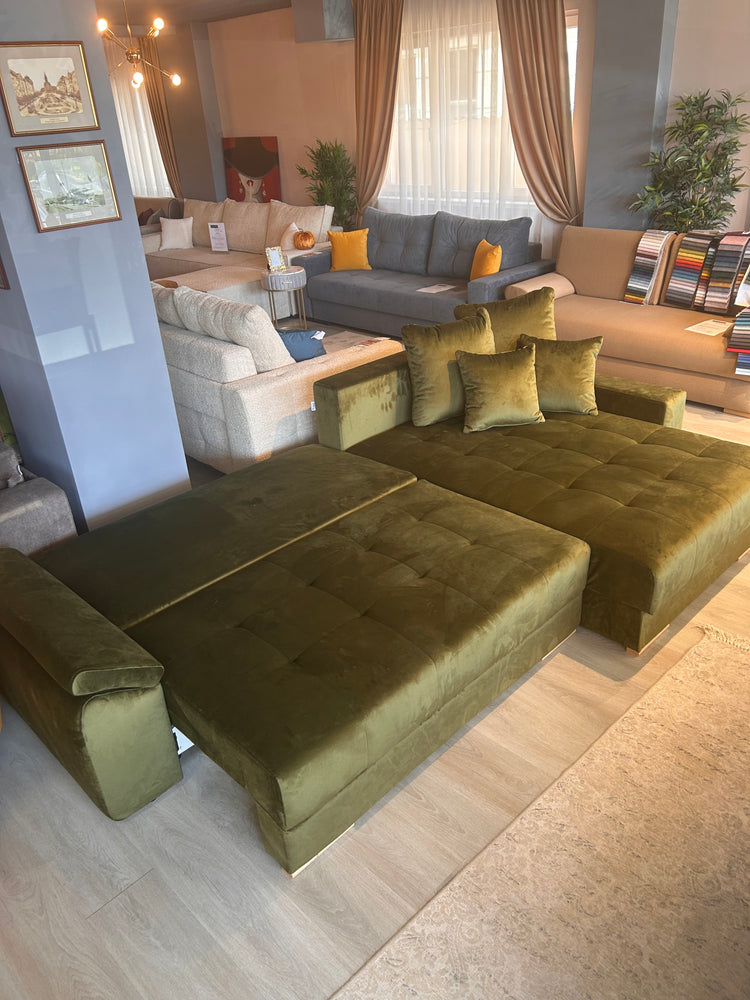 Coltar extensibil Cairo cu arcuri pocket Dormit Frecvent
