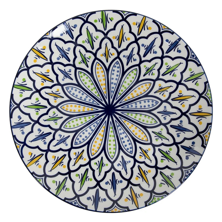 Set 6 farfurii pentru fel principal, ceramică multicoloră Ø27 cm