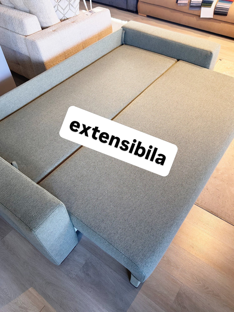 Canapea Extensibilă Clip cu Ladă de Depozitare 234 cm