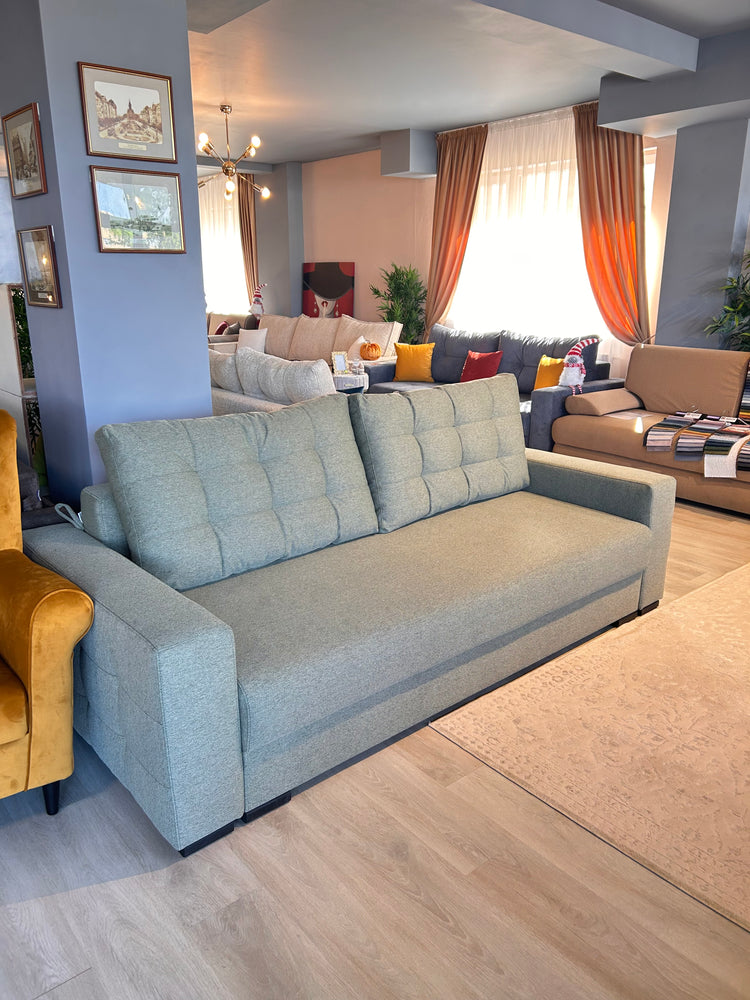 Canapea Extensibilă Clip cu Ladă de Depozitare 234 cm