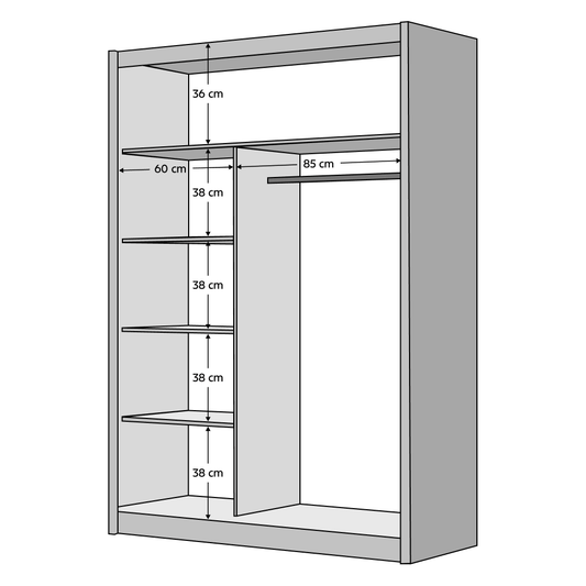Dulap Ladder alb