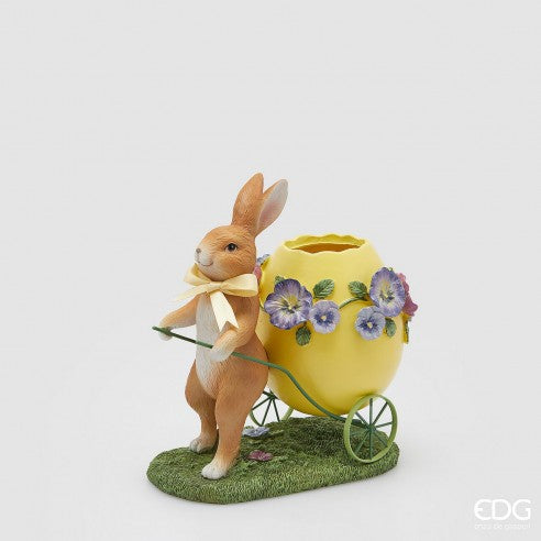 Vaza ceramica ou cu iepuras