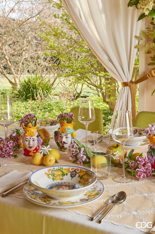 Set 2 vaze ceramice Sicily -rosu