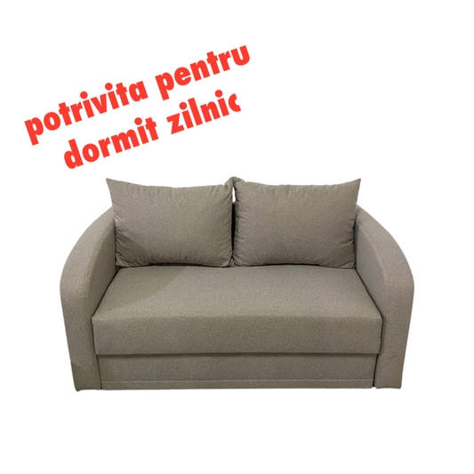 Canapea 2 locuri extensibila la  comanda Corina